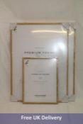 Eight Poster Store Frames to include 2x Wooden Frames, 50x70cm, 1x Wooden Frame, 30x40cm, 1x White,