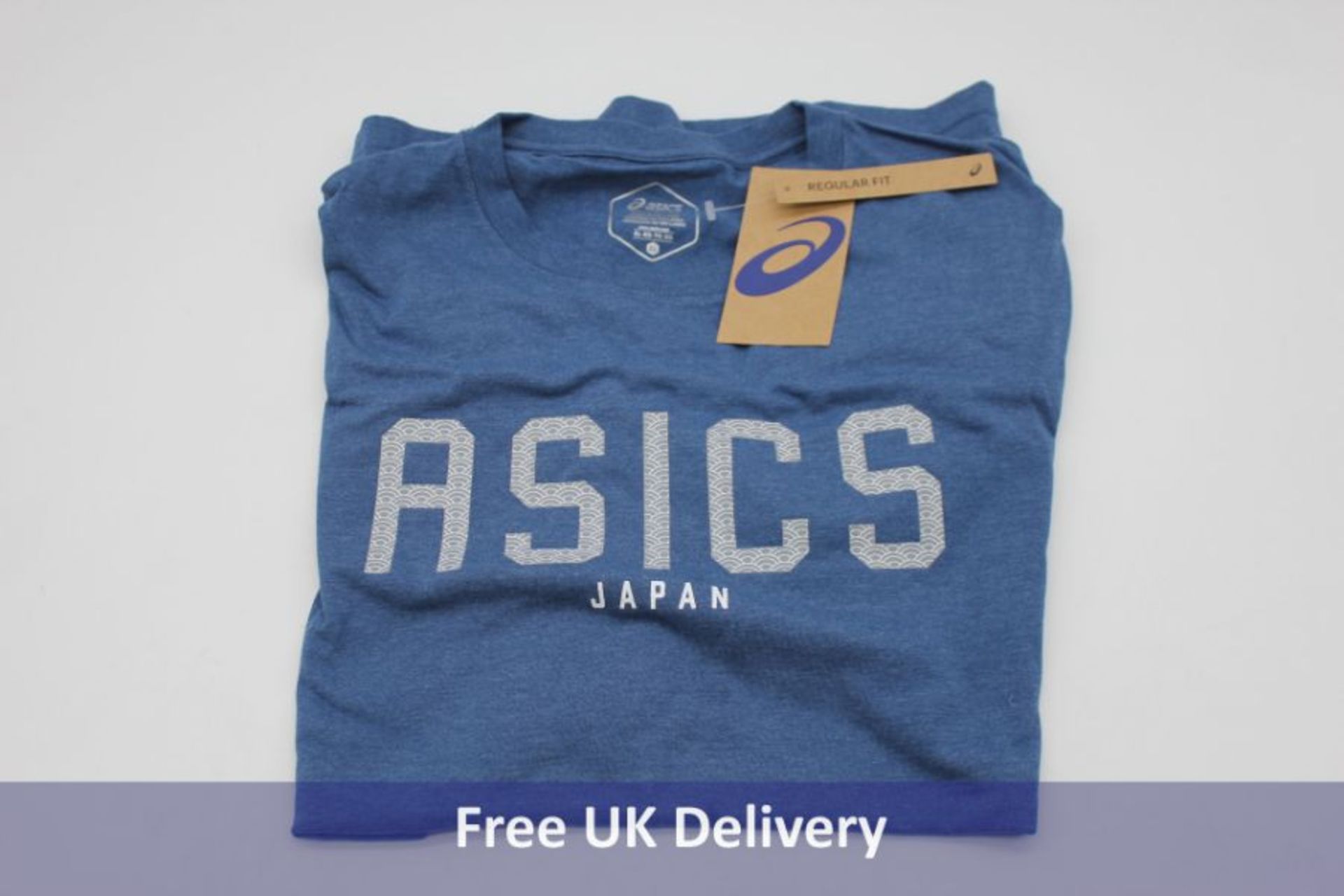Asics clothing to include 1x Icon 7In Men Running Shorts, 1x Japan Tee, Shark Heather/Stone Grey, Si - Image 2 of 4