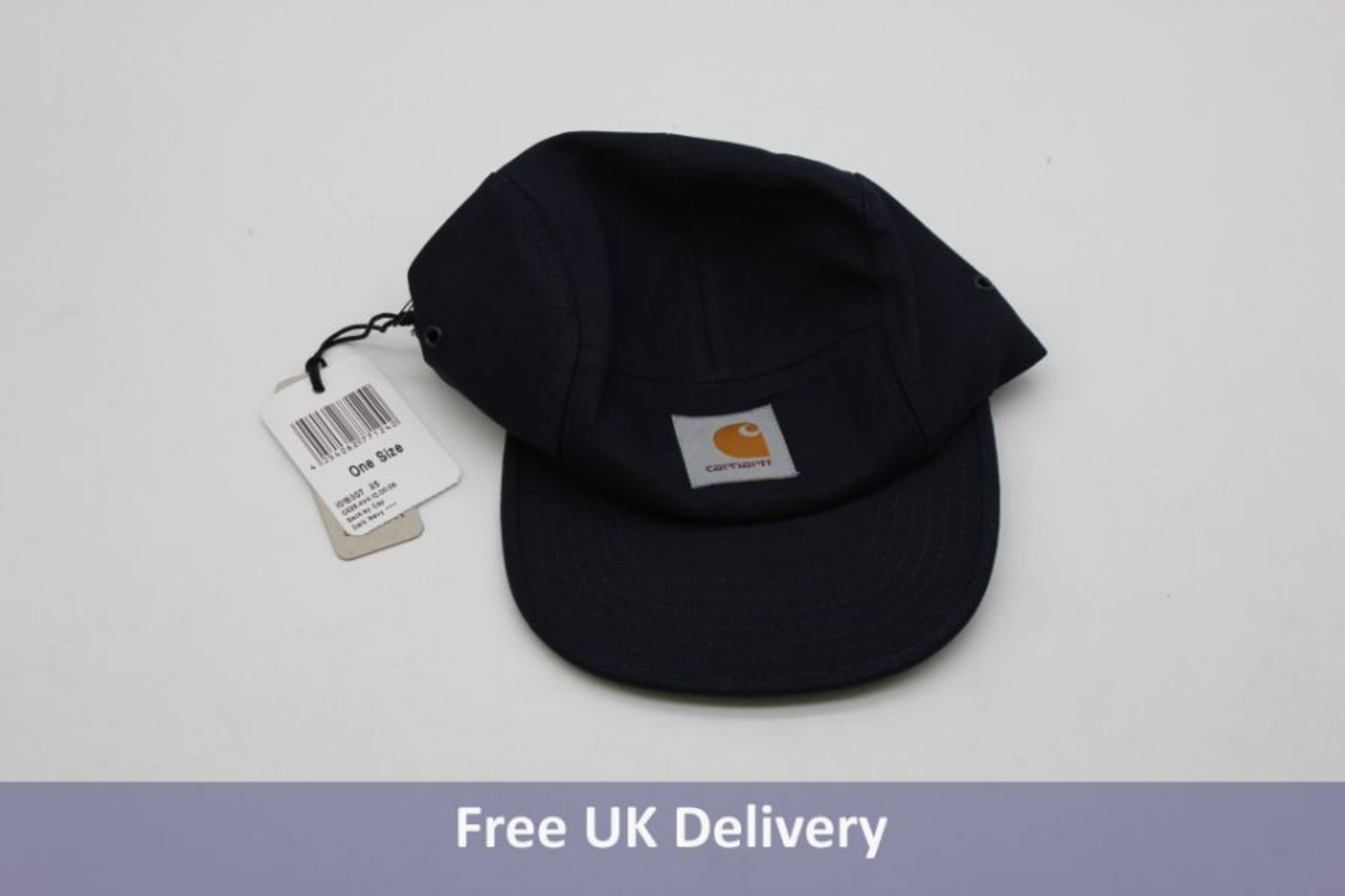 Hats to include 1x CarHartt Buckley Cap, Dark Navy, 1x Colorful Standard Navy Blue Merino Wool Beani