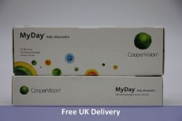 Contact Lenses to include 2x MyDay Daily Disposable UV Blocking 30 Silicone Hydrogel Contact Lenses