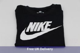 Two Nike Kids T-shirt, Size 6, to include 1x Black and 1x White