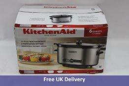 Kitchen Aid Slow Cooker, Silver, 5.7 Litres