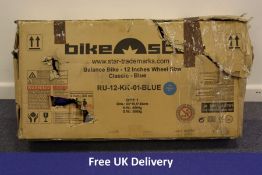 Bikestar Balance Bike RU-12-KK-01, Classic Blue, Size 12Inch. Box damaged, not checked