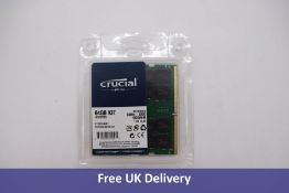 Crucial 64GB Kit, 2x 32GB, DDR4-3200 SODIMM, CT2K32G4SFD832A