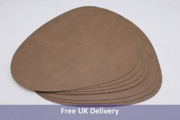 Twenty-eight Lind DNA Curve Leather Nupo Table Mats to include 8x Brown/Sand, 8x Croco Black and 12x