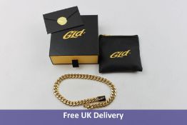 12mm GLD Signature Miami Cuban Chain, Size 16", 18k Gold Plated