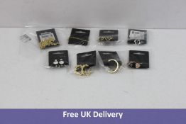 Eight Items of Pilgrim Parisa Costume Jewellery to Include 1x Necklace, 1x Bracelet, and 6x Pairs of
