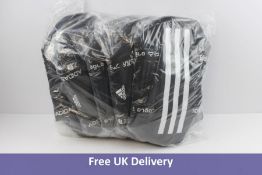 Five Adidas 4ATHLTS Small Duffle Bags, Black