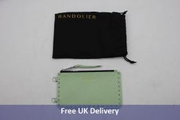 Bandolier Classic Zip Pouch, Mist Green/Silver