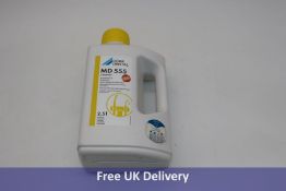 Three MD 555 Suction System Cleaner, 2.5 litres. Expiry 02/2025