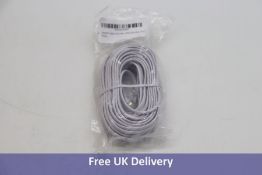 Fifty RJ11 to RJ11 Cable Leads, 10 metres, White