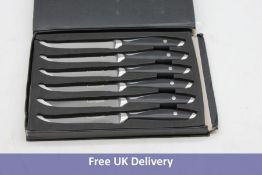 Five Homgeek Steak Knife Steel Set, 7 piece. OVER 18's ONLY.