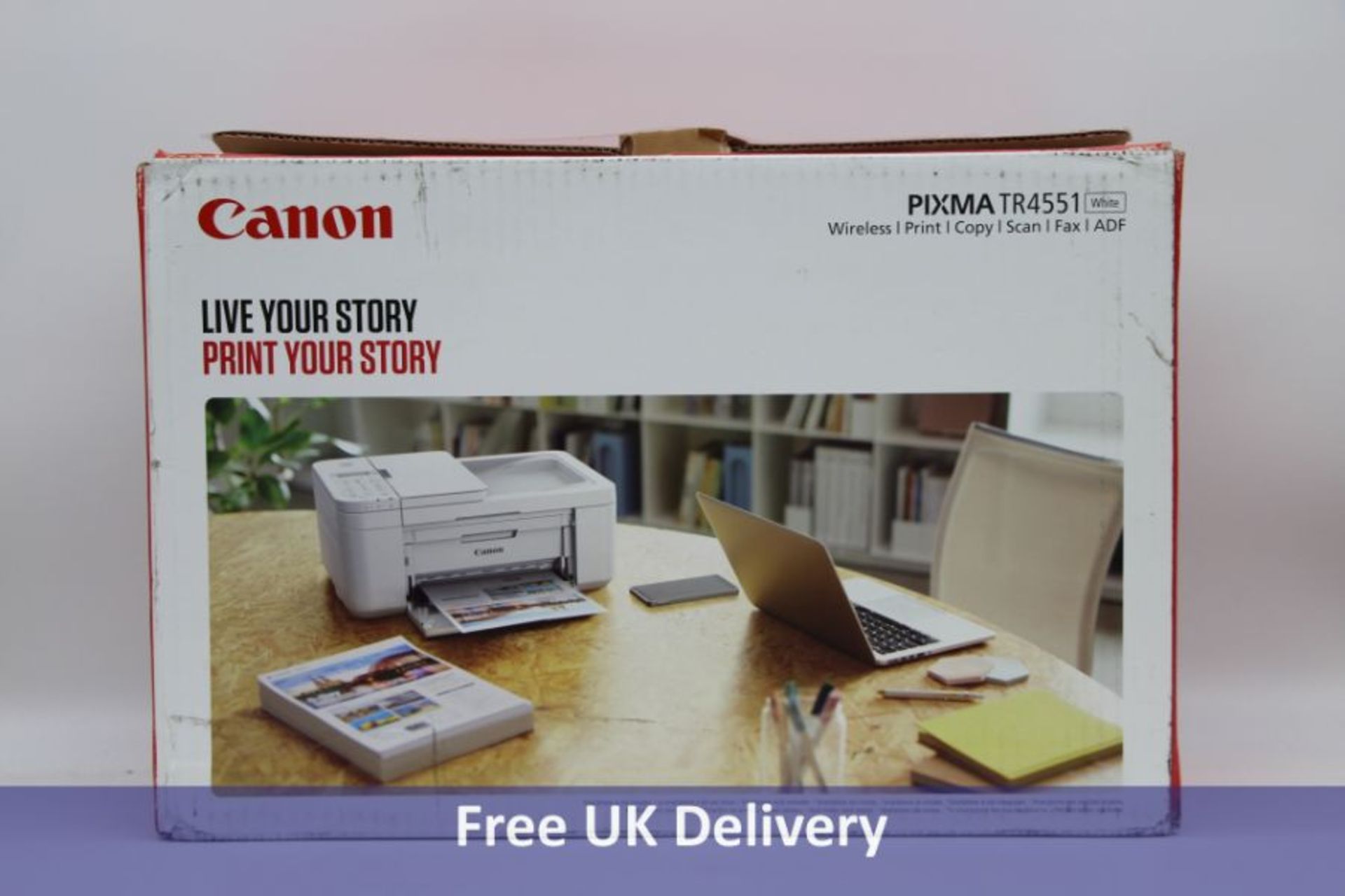 Canon Pixma Printer, TR4551, White