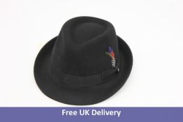 Two Stetson Trilby Woolfelt, Black Stetson, S