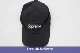 Supreme Mesh Seersucker Camp Cap, Black. No tags