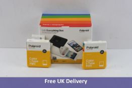 Three Items of Polaroid Camera Equipment to Include 1x Lab Everything Box and 2x Color I -Type Film