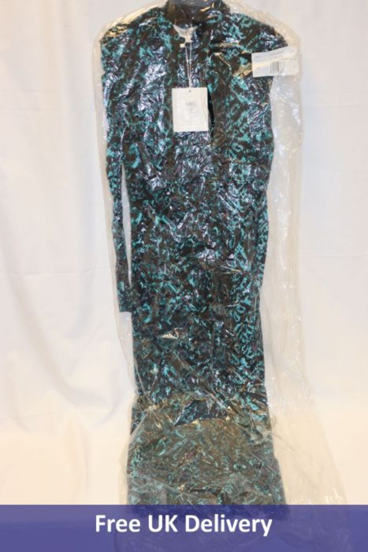 Diane Von Furstenberg Stella wrap-effect snake-print crepe de chine Dress, Size M