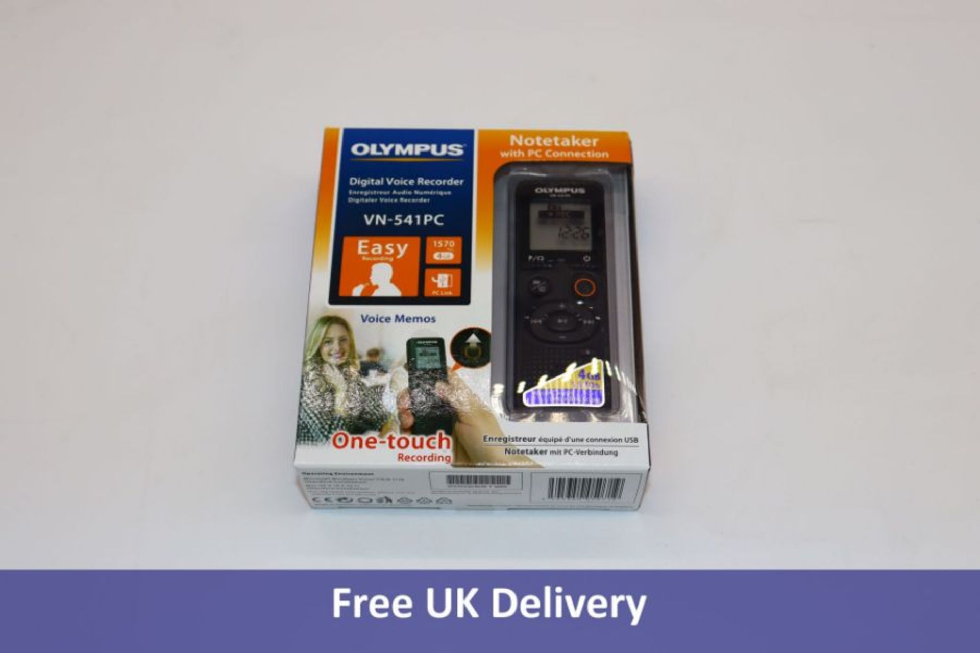 Five Olympus VN-541PC Digital Voice Recorders, 4GB