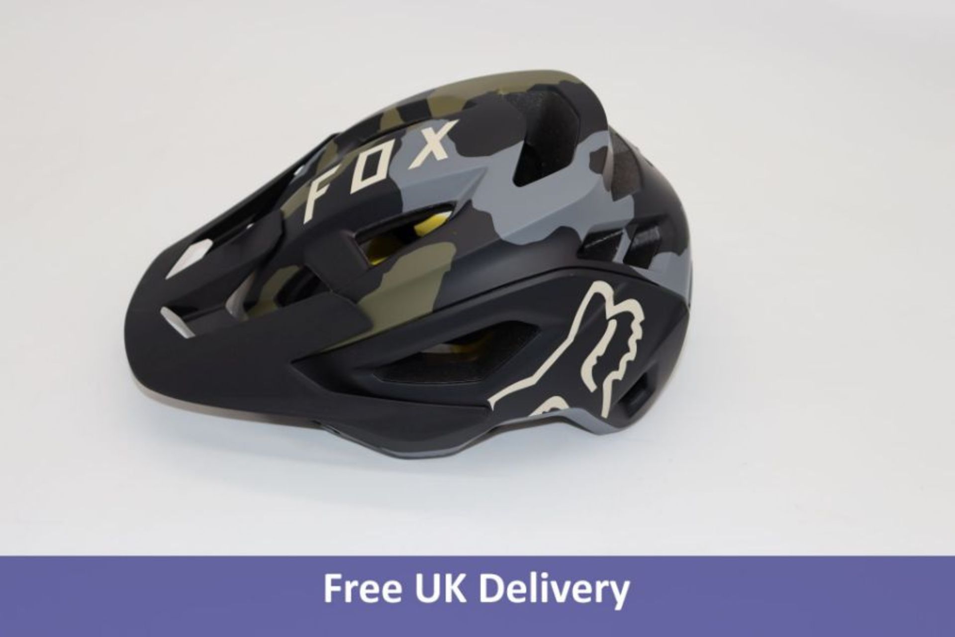 Fox Clothing Speedframe Pro MTB Cycling Helmet, Green Camo, Size L