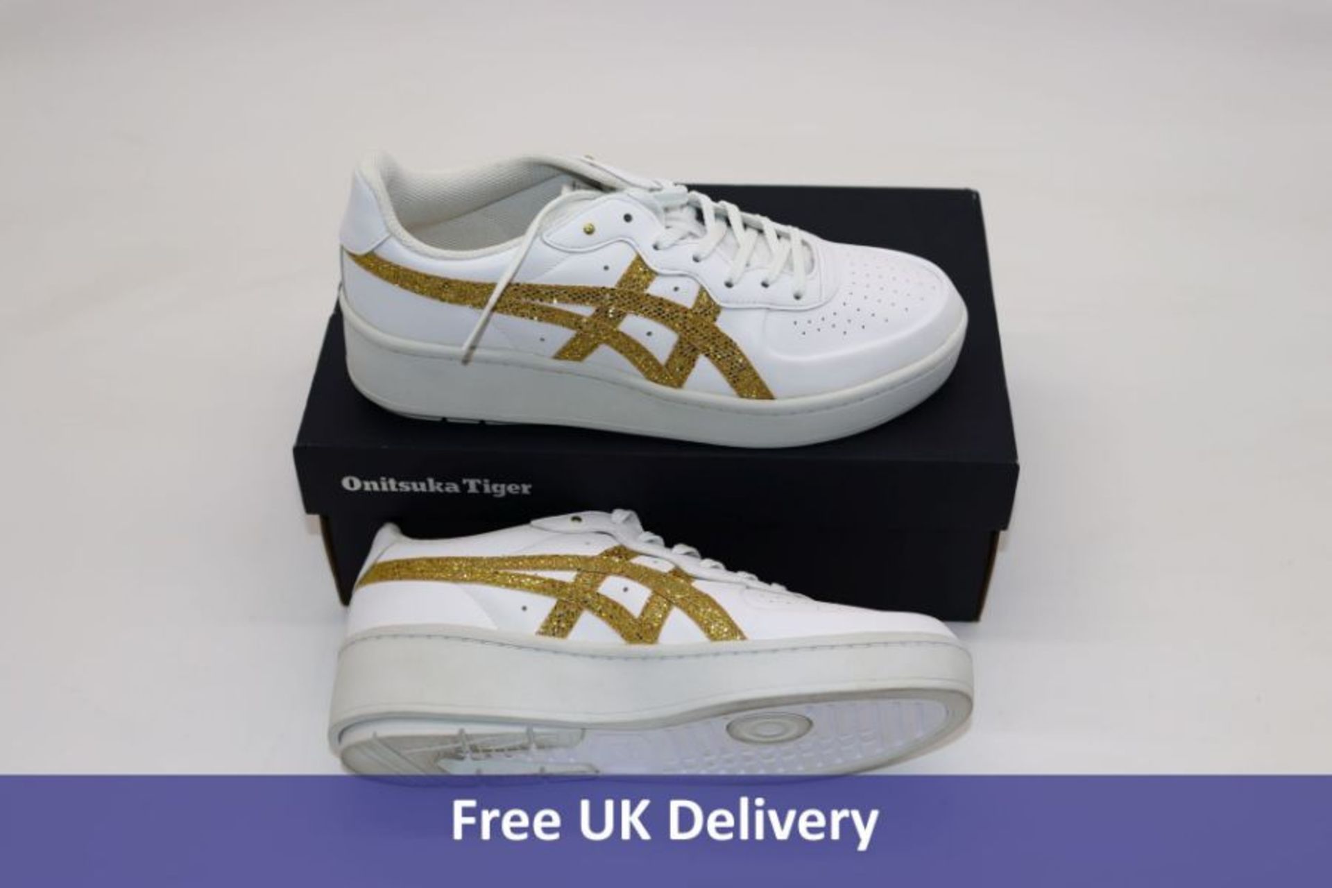 Onitsuka Tiger Game Set Match White/Pure Gold uk 5