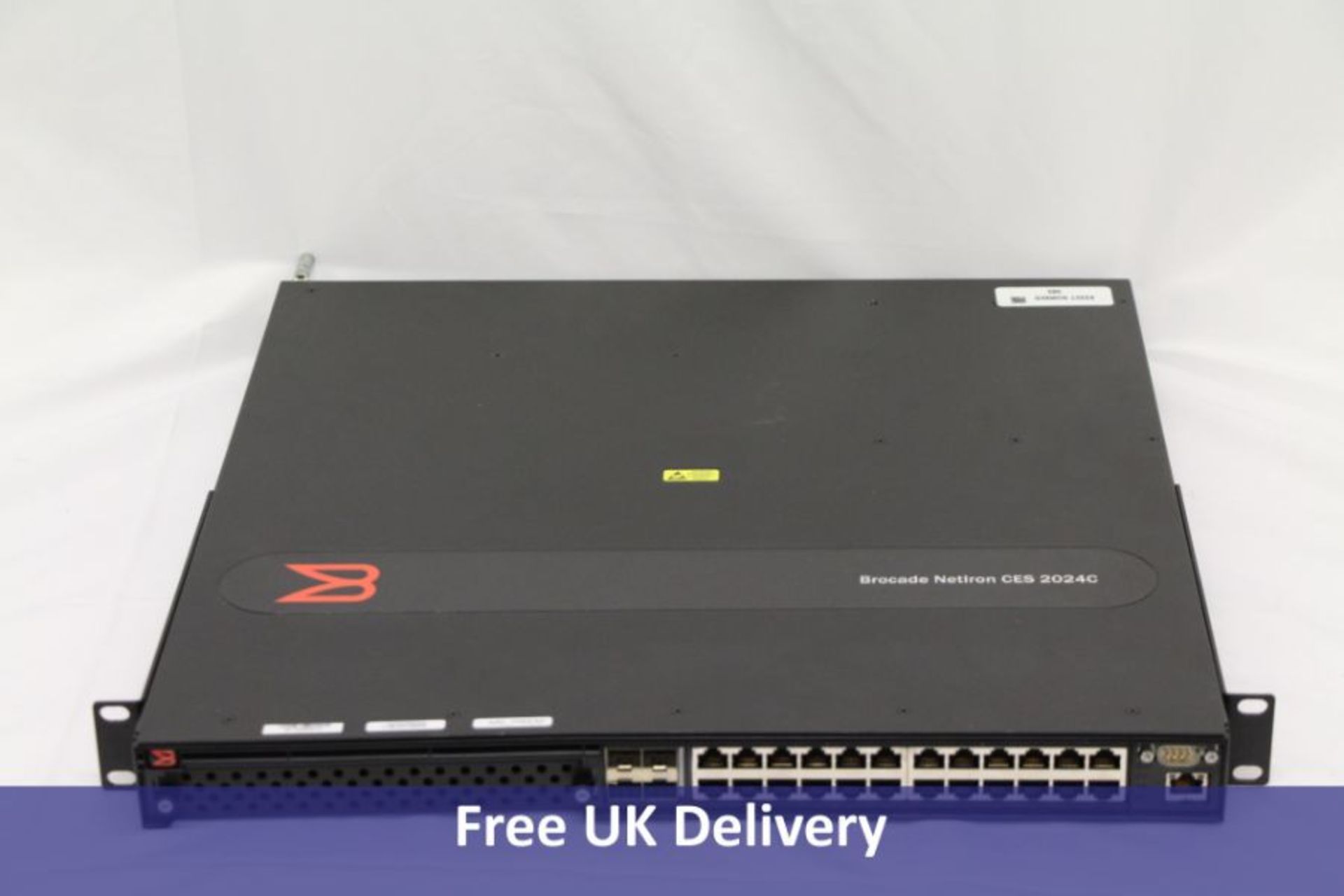 Brocade NetIron NI-CER-2024C-RT-AC With Dual Power Supply and Rack mount. Used, not tested