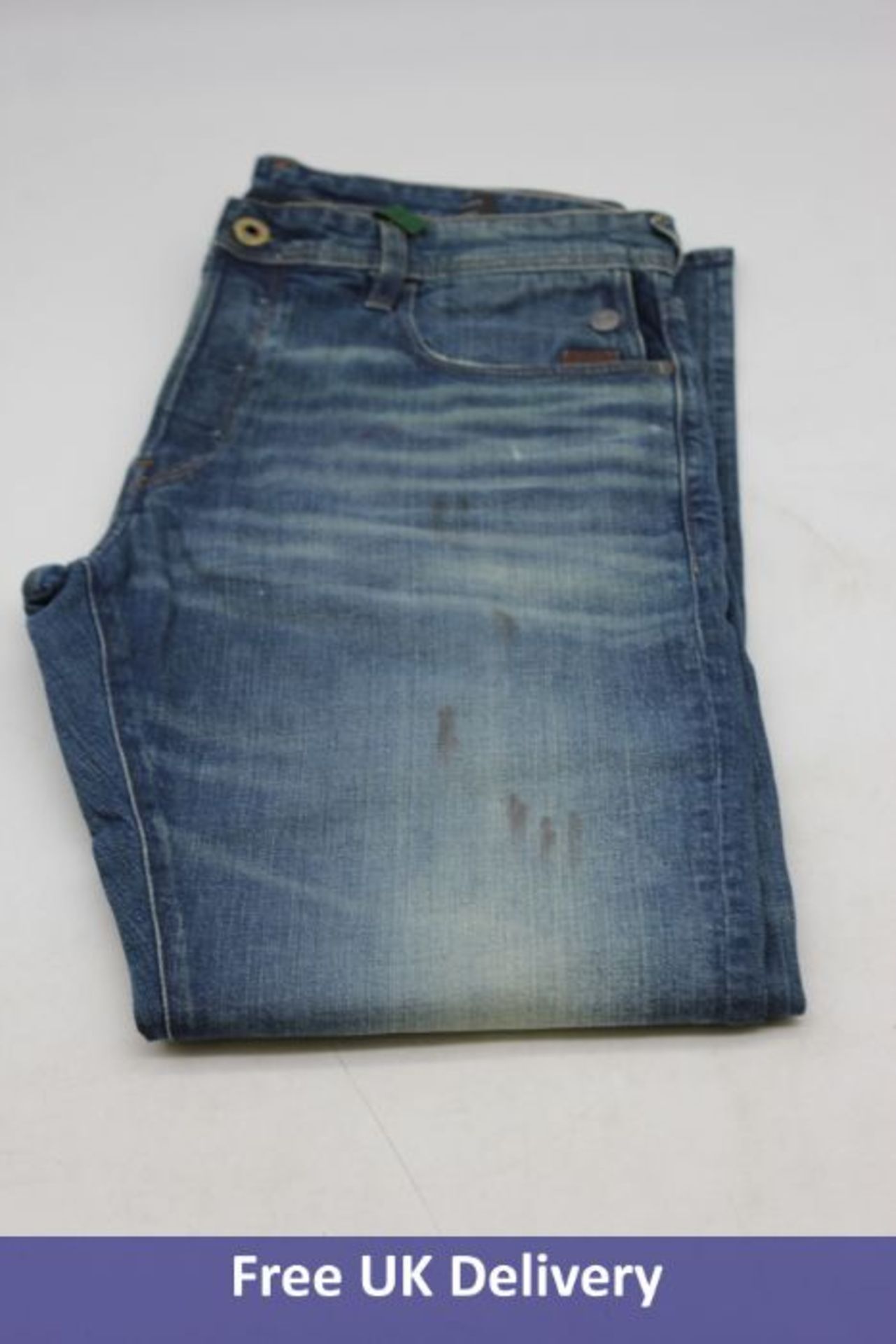 Two G Star Raw Men's Jeans to include 1x Original G Blend Slim Jeans, Indigo Dyed, W34, L32 and 1x R
