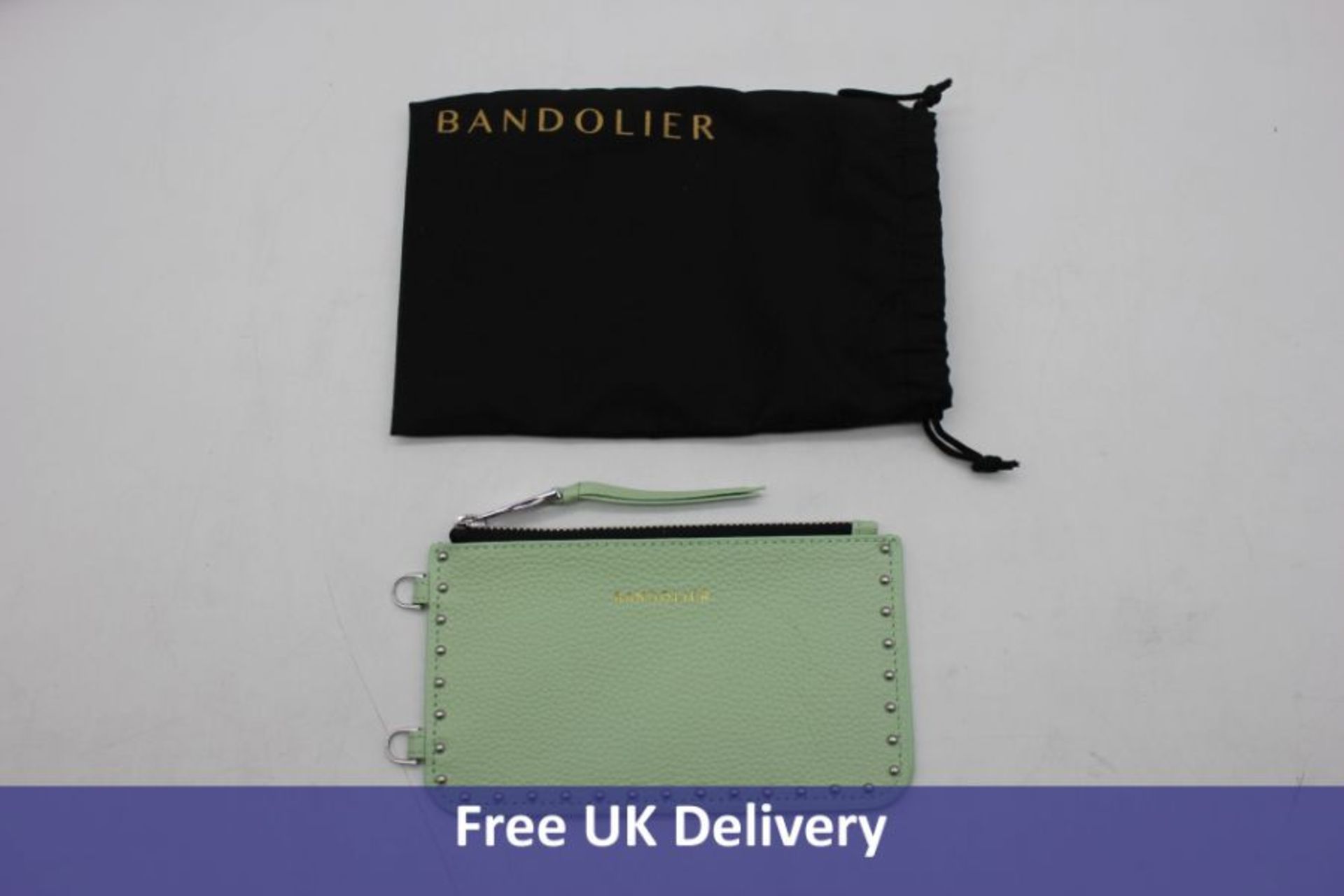 Bandolier Classic Zip Pouch, Mist Green/Silver