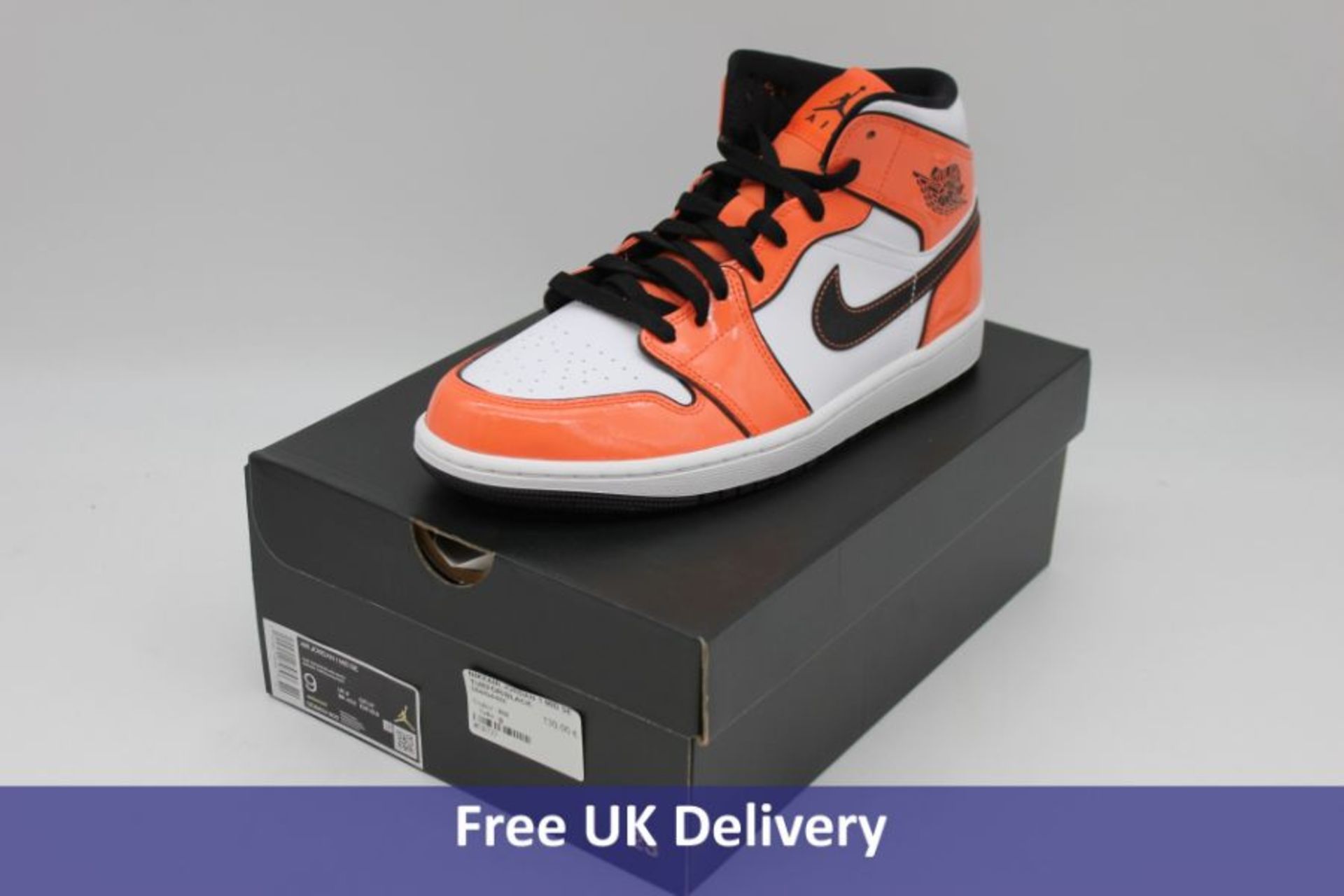 Two pairs of Nike Air Jordan 1 Mid SE Men's Trainers, Turf Orange, 1x UK 7, 1x UK 8 - Image 2 of 2