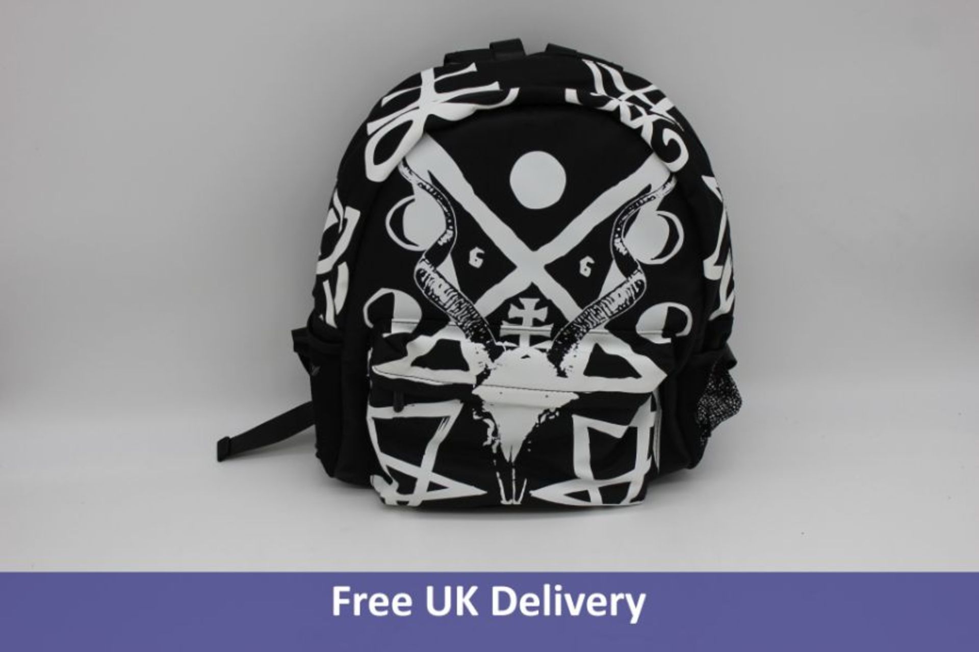 Four Killstar Backpacks to include 1x Hell Awaits, Black, KSRA002392, 1x Not Cute Skeleton, Black an - Image 3 of 3