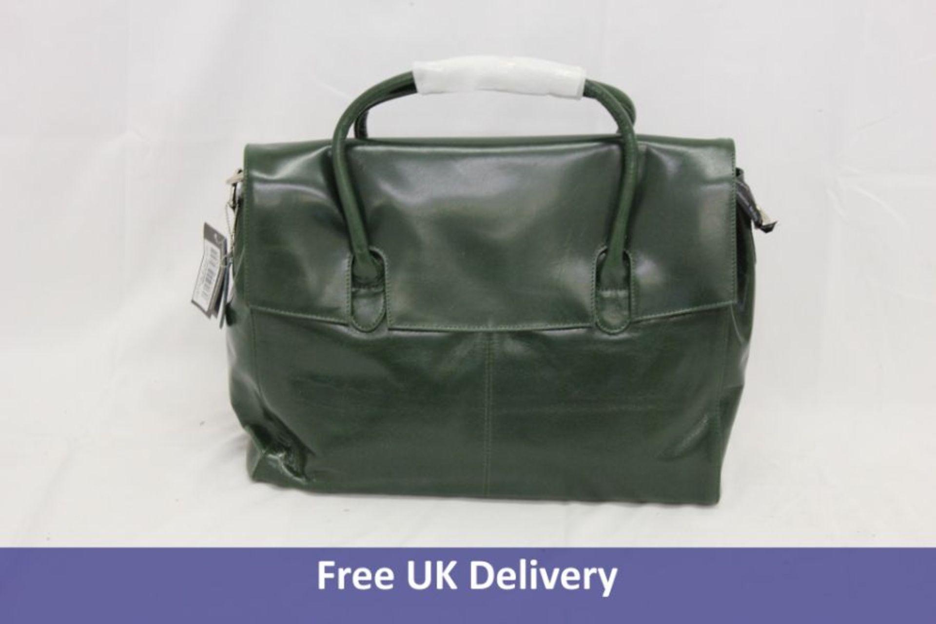 Two Catwalk Collection Handbags, Helena Green Leather Briefcase