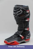 Fox Instinct Motocross Boots, Grey/Red, 12M EUR Size 46.5
