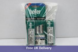 Seven Heller Products to include 2x 10 pack of 5mm HSS Cobalt Metal Drill Bits and 5x 5 packs of Jig