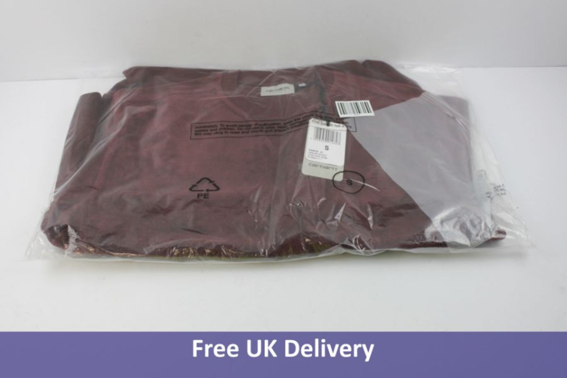 Carhartt United Script Sweatshirt, Bordeaux, Size S