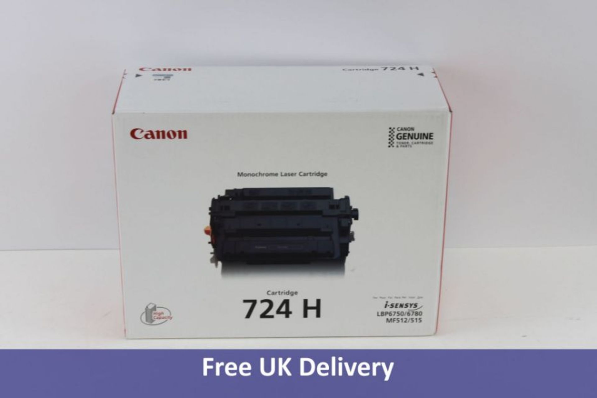 Canon Original Toner Cartridge, Black, 724H