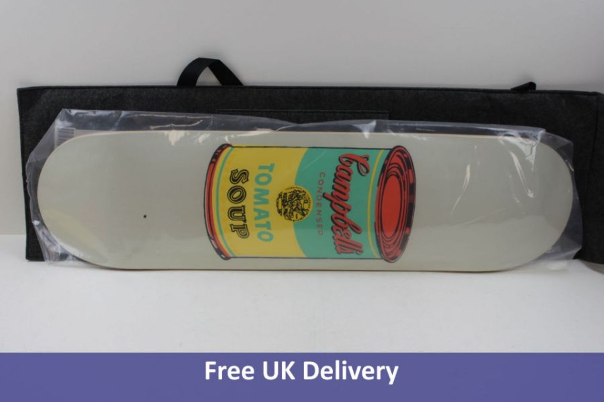 The Skate Room Andy Warhol Campbell's Soup Skateboard, Beige