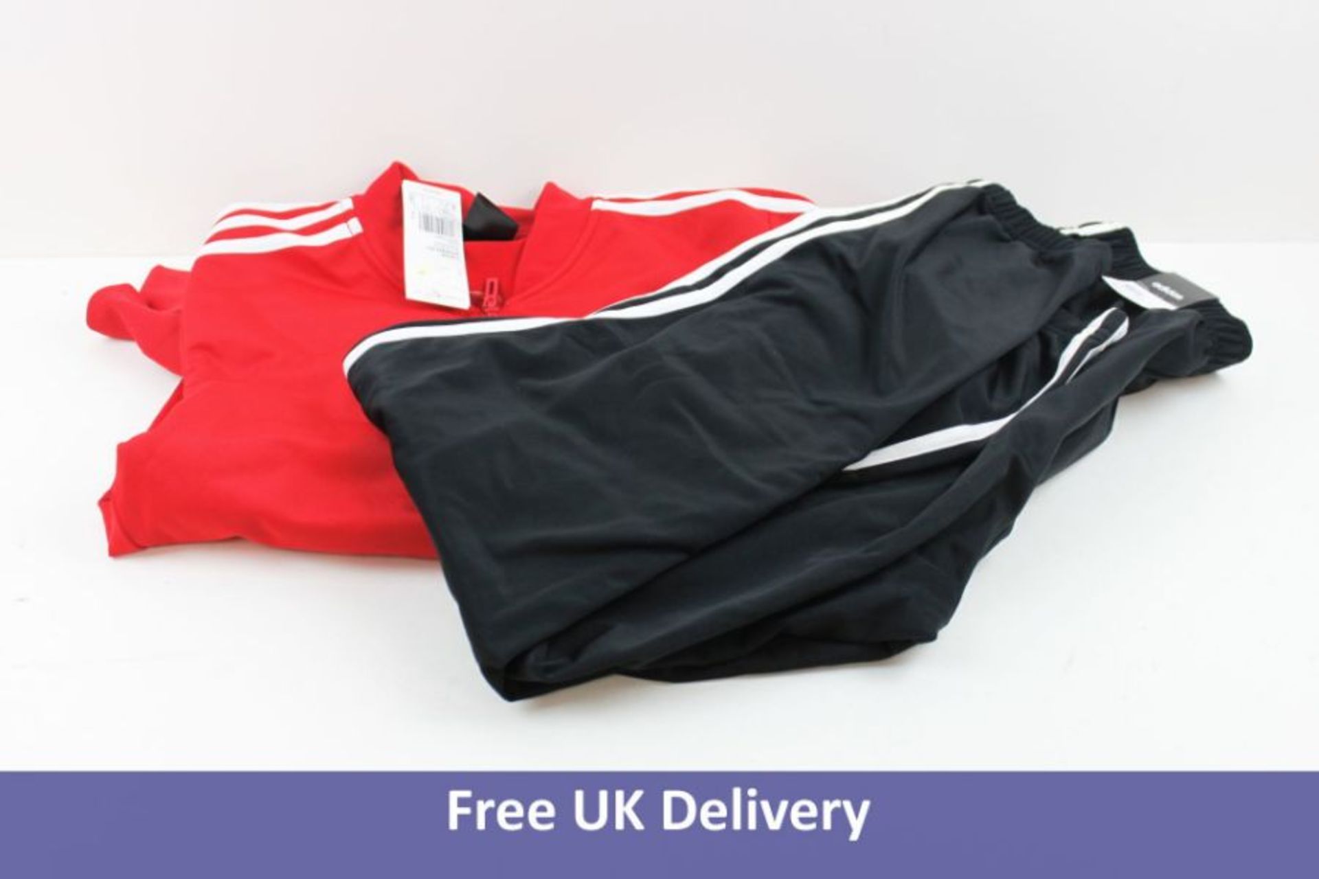 Adidas Men's Tracksuit, Red and Black, Size S