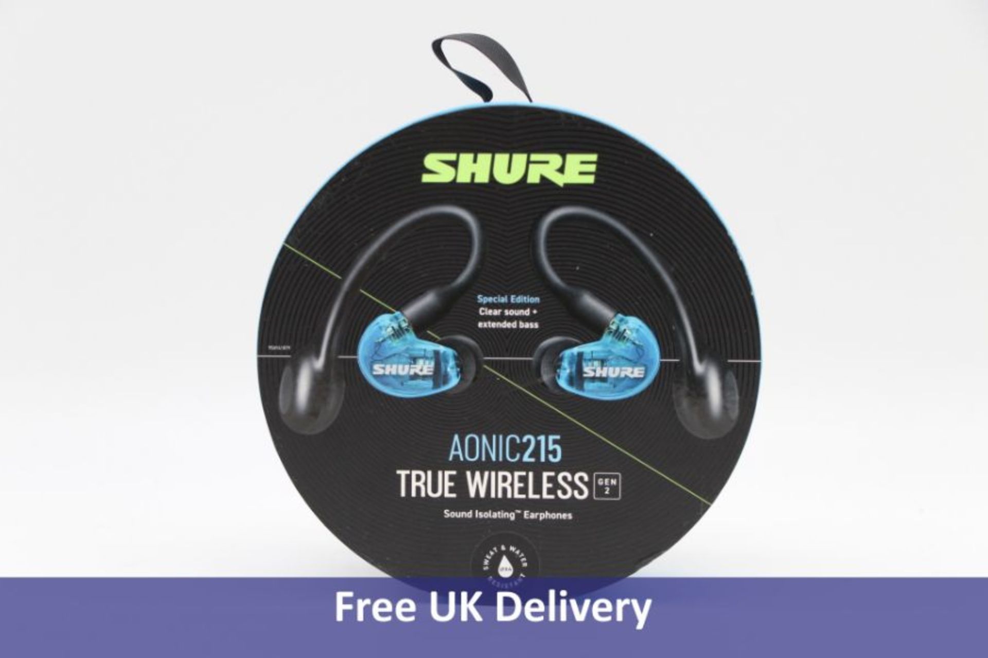 Three Shure A0nic215 True Wireless Earphones, Black/Blue - Image 2 of 3