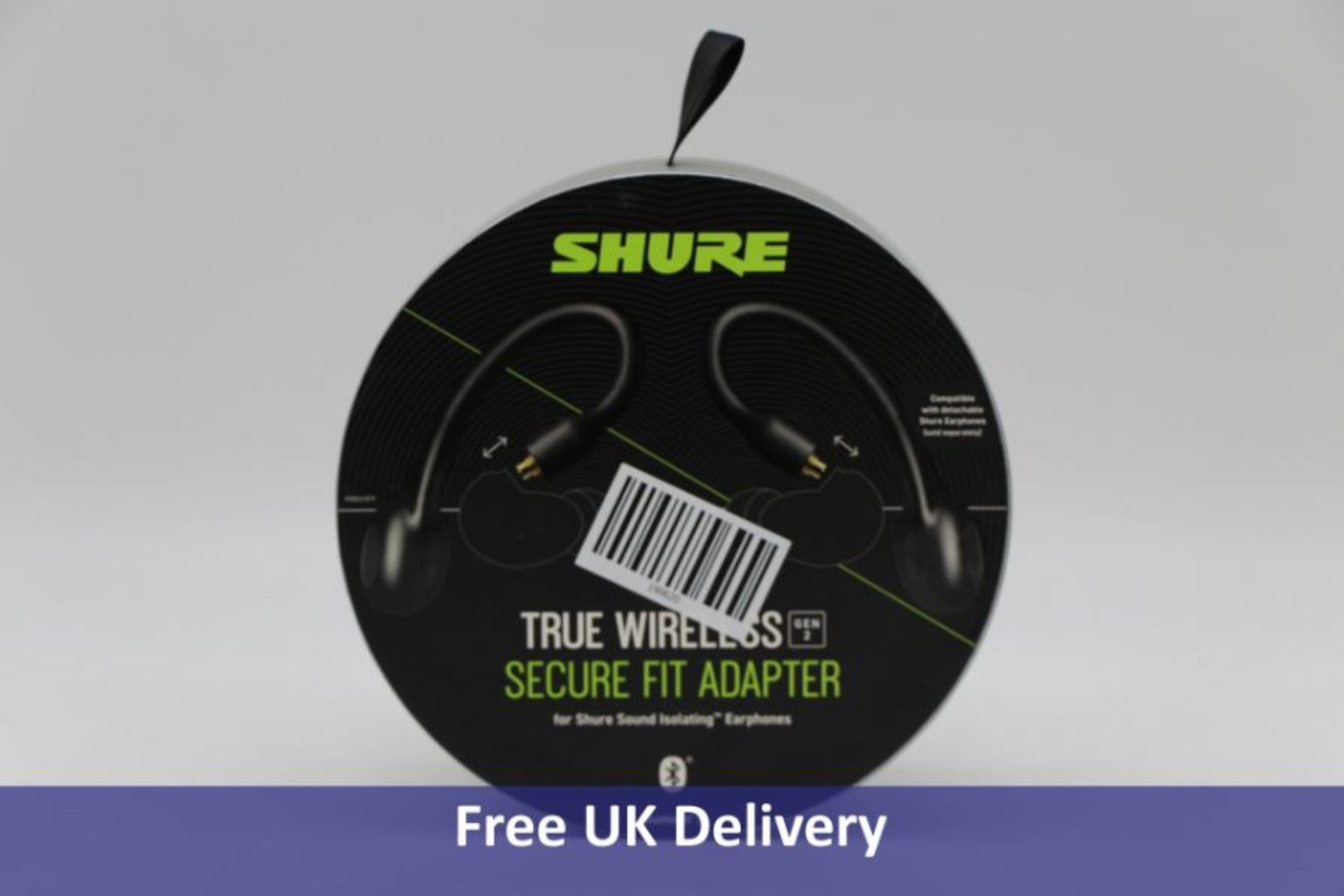 Shure True Wireless Earphone Secure Fit Adapter, Black