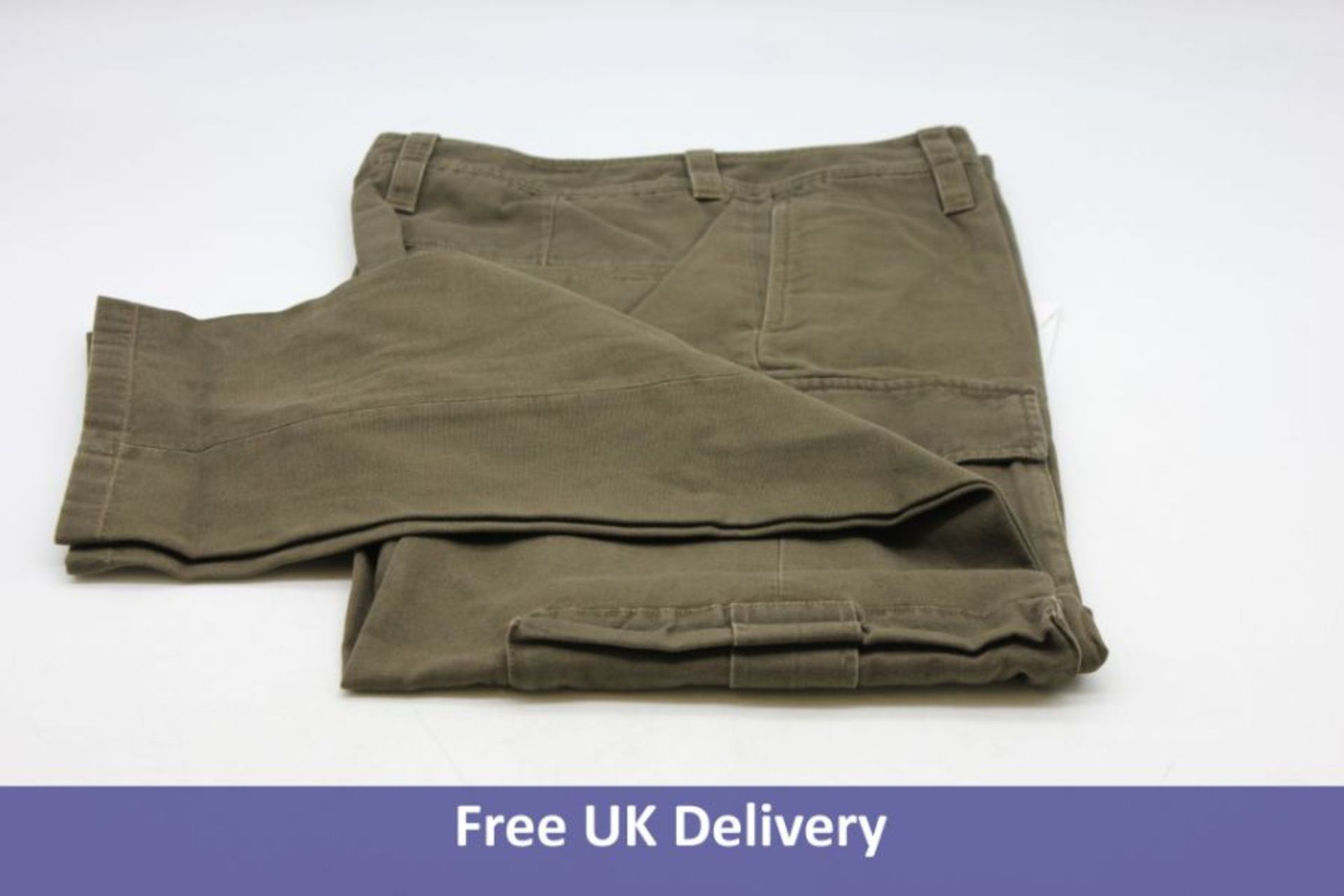 Acne Pangos Cotton-Canvas Cargo Men's Trousers, Green, EU 50