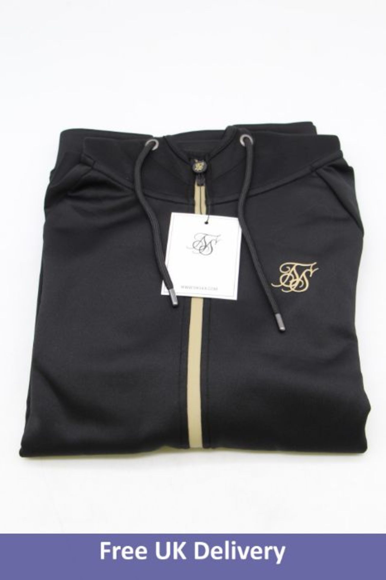 Twelve items of SikSilk 1x Core Cuffed Jogger, Black/Grey, M 32", 1x Element Zip Through Hoodie, Bla - Image 2 of 12