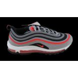 Nike Unisex Air Max 97 Trainers, Wolf Grey, Radiant Red and Black, UK 6.5