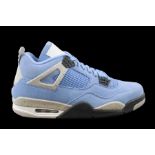 Nike Men's Air Jordan 4 Retro Trainers, University Blue and Black, UK 10