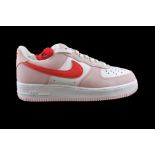 Nike Men's Air Force 1 Low 07 Trainers, QS Valentine's Day 'Love Letter' Edition, Tulip Rose, UK 8.5
