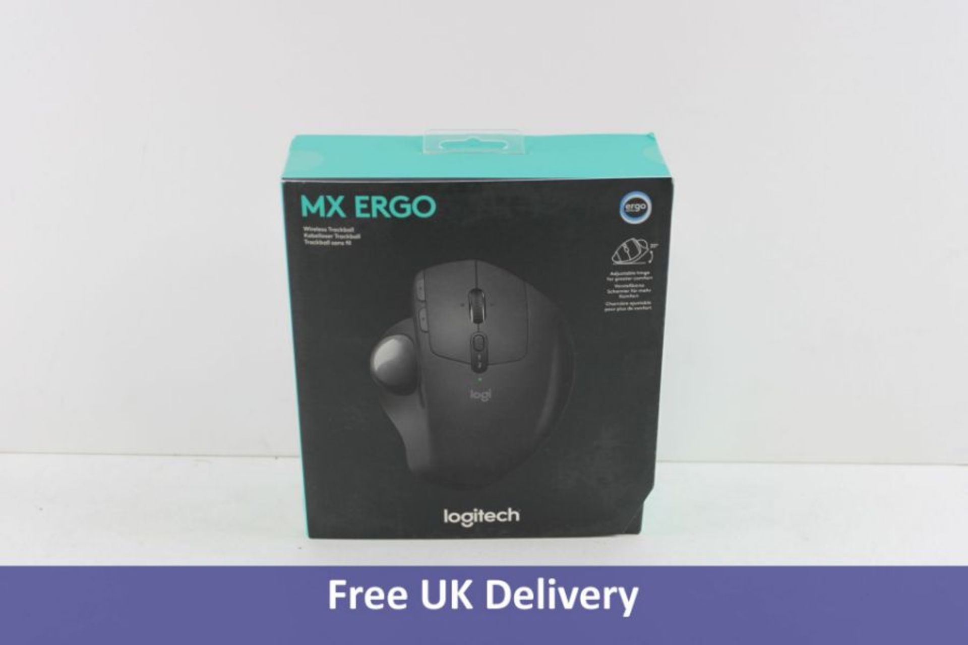 Logitech MX Ergo Wireless Mouse, Black