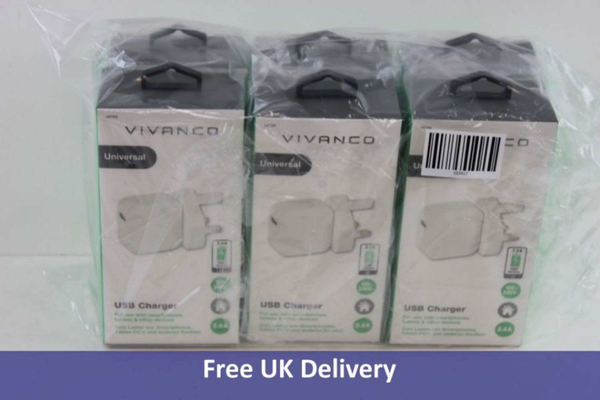 Six Vivanco USB Chargers 2.4A