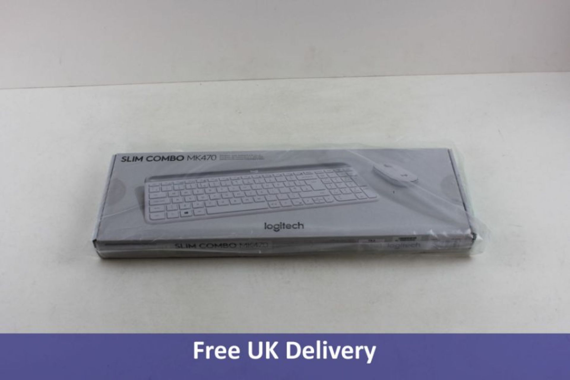 Logitech Wireless Keyboard and Mouse Set, off White, MK 470