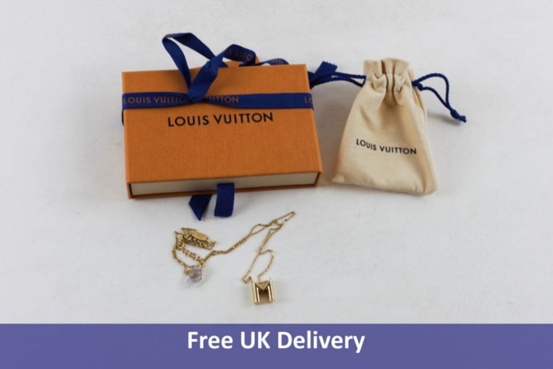 Louis Vuitton Women's LV & ME Gold Necklace, Letter M