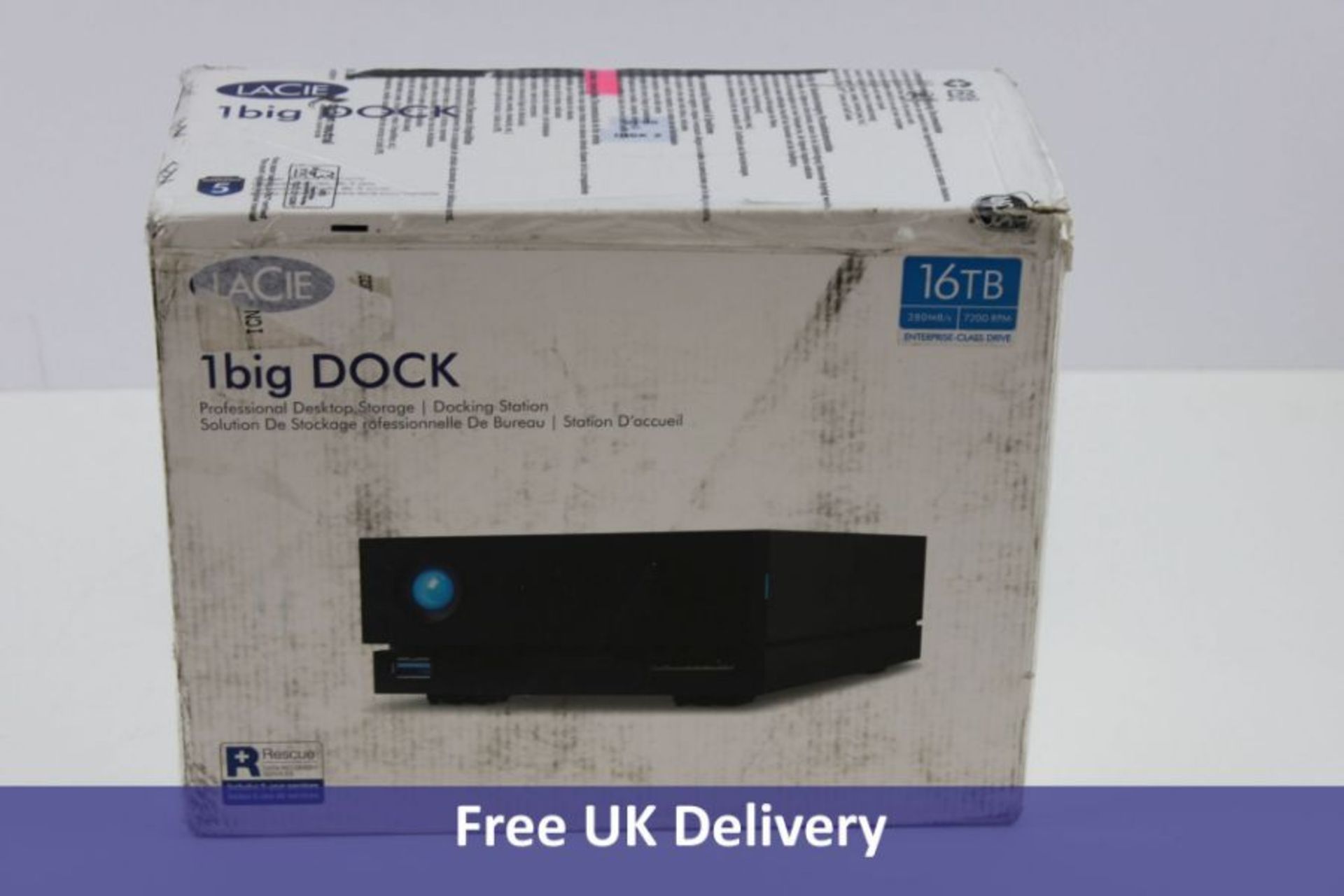 LaCie 1big Dock Storage, 16TB, Black