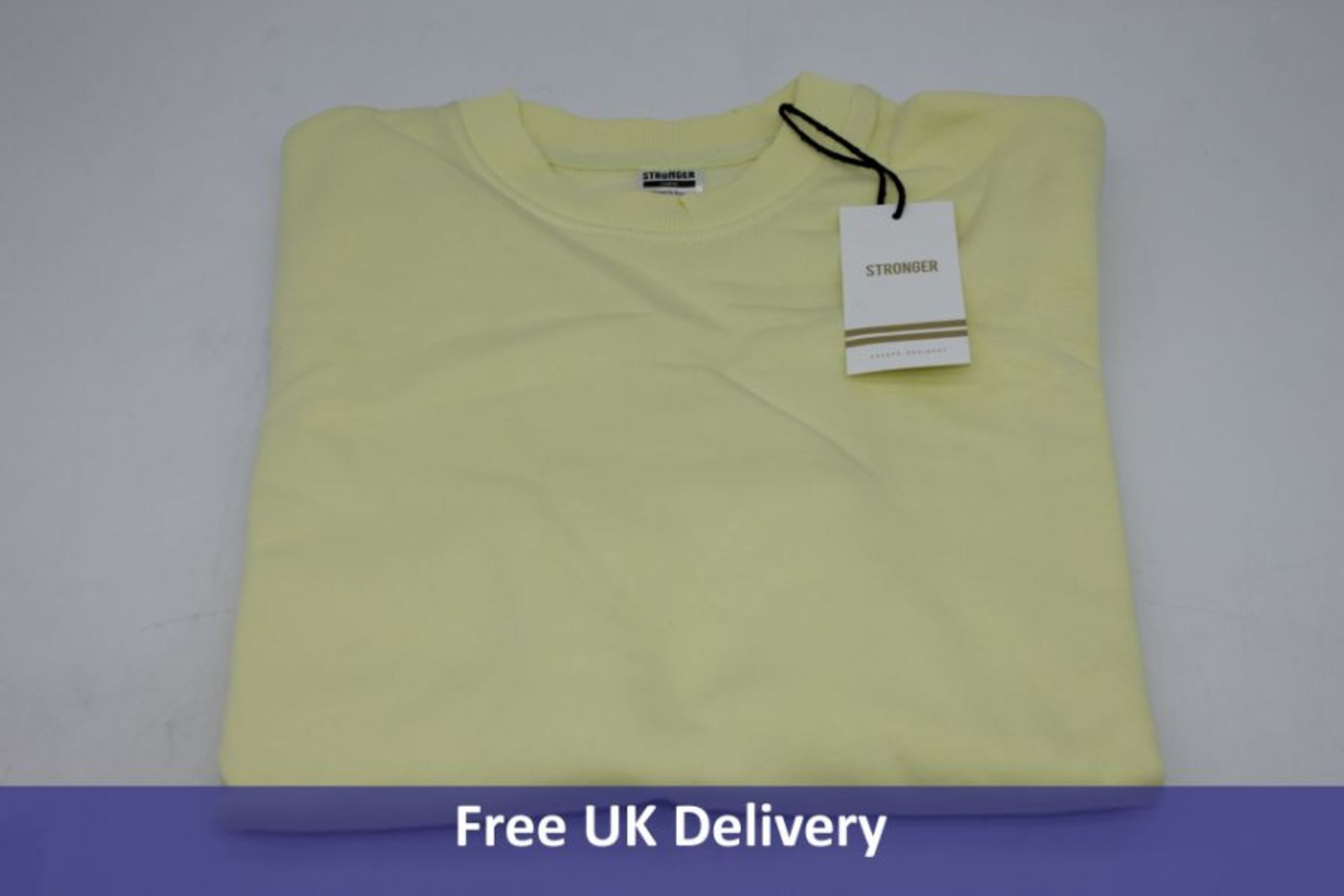 Two items of Stronger Women's Clothing to include 1x Cosy Loose Sweatshirt, Yellow, UK L and 1x Trai