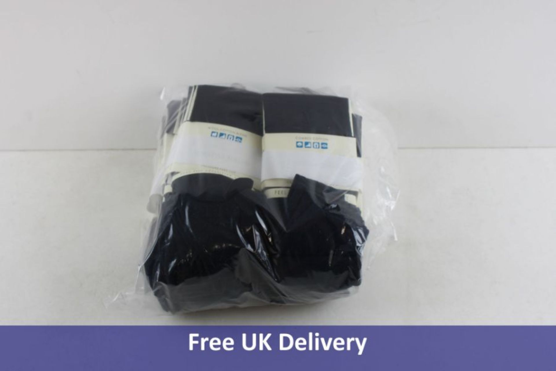 Eighteen Pairs of Falke Sensitve Berlin Socks, Dark Navy, Size 2.5-5